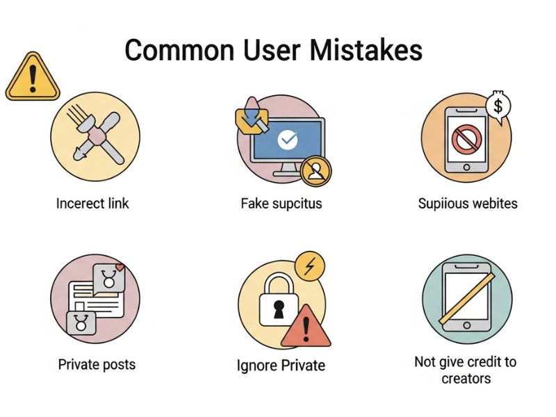 snapinsta app users mistakes