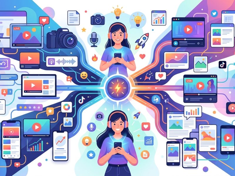 Your Topics Multiple Stories: How Social Media Creators Can Engage Audiences