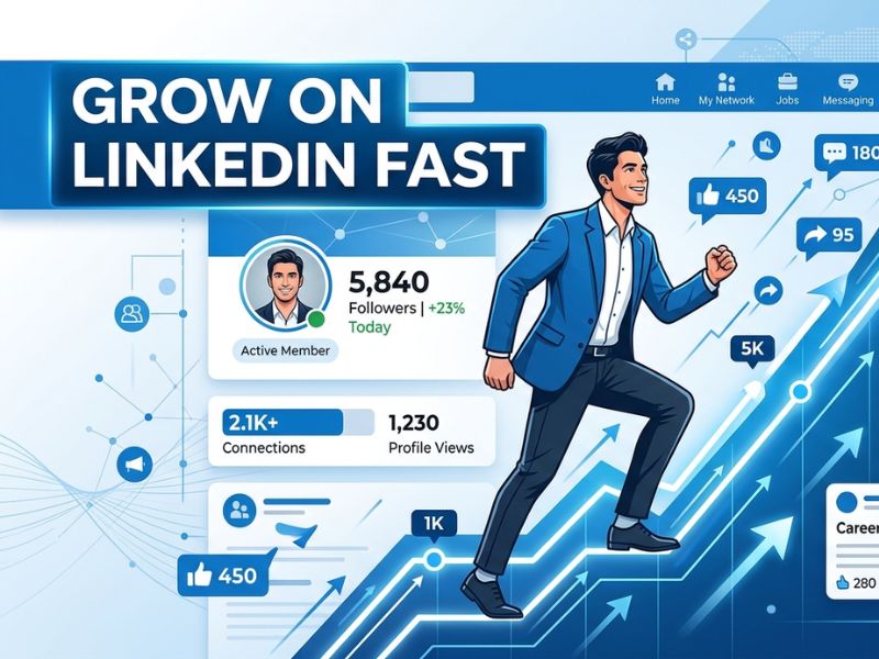 how to grow on linkedin fast strategy