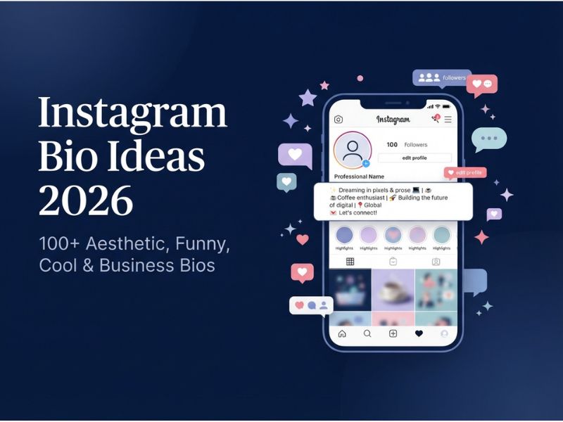 Instagram Bio Ideas 2026: 100+ Aesthetic, Funny, Cool & Business Bios