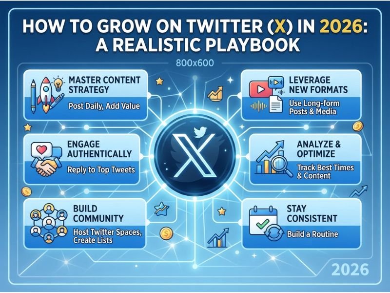How to Grow on Twitter (X) in 2026: A Realistic Playbook