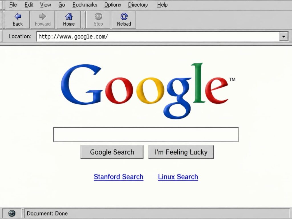 Stanford Search and Linux Search links on the old Google interface