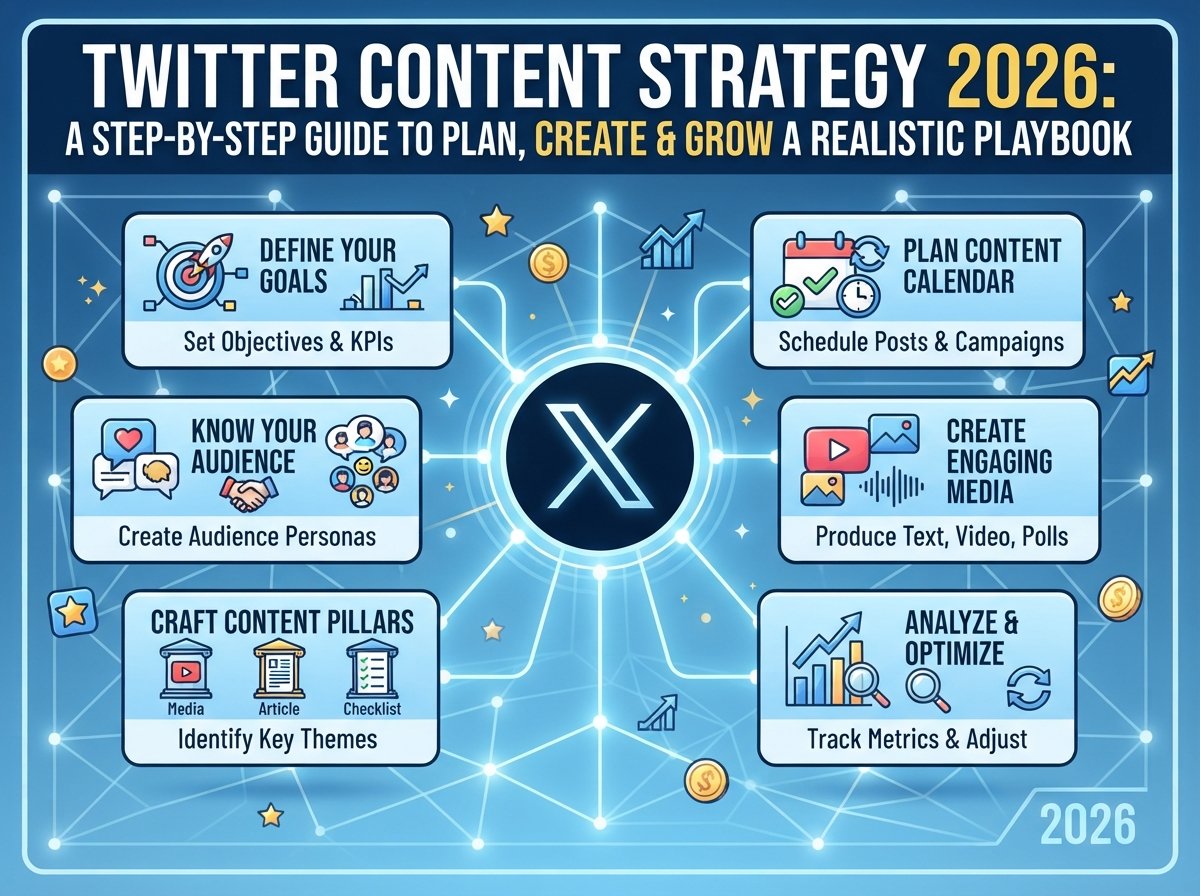 Twitter Content Strategy 2026: A Step-by-Step Guide to Plan, Create & Grow